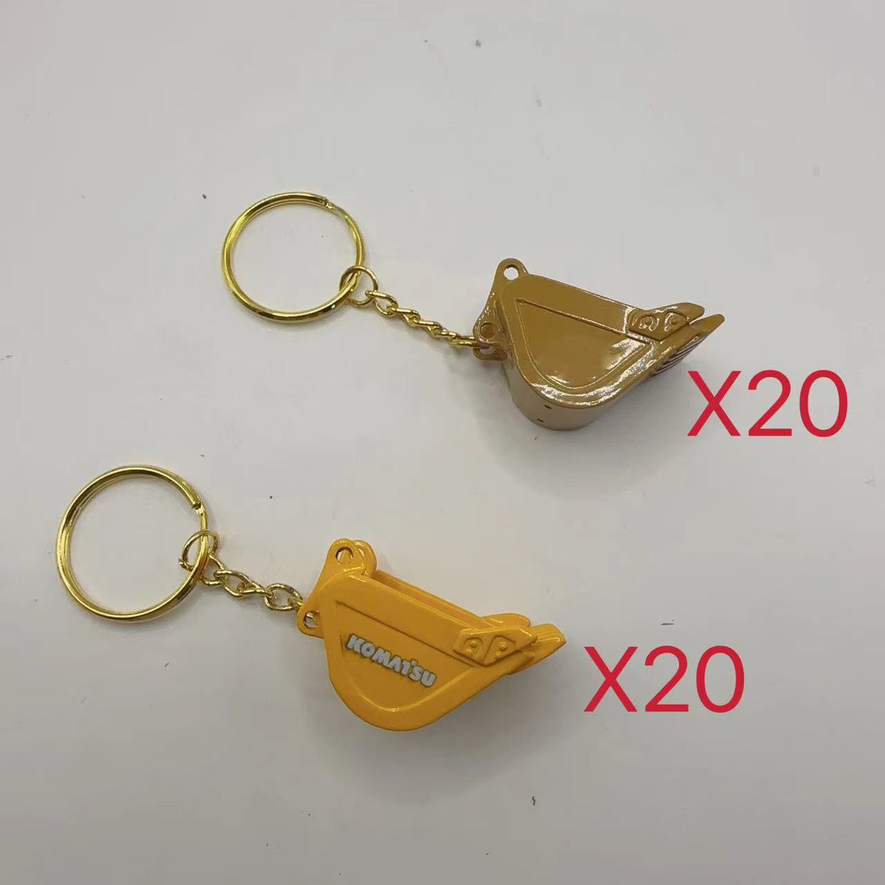 Heavy Equipment Keychain - 40 PCS Escavadeira pingente chaveiro para