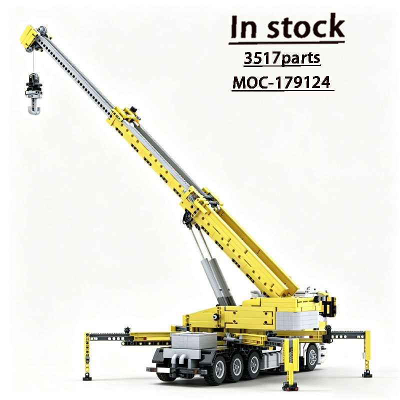 Heavy Equipment Lego - MOC-179124 Novo Modelo de Caminhão Guindaste