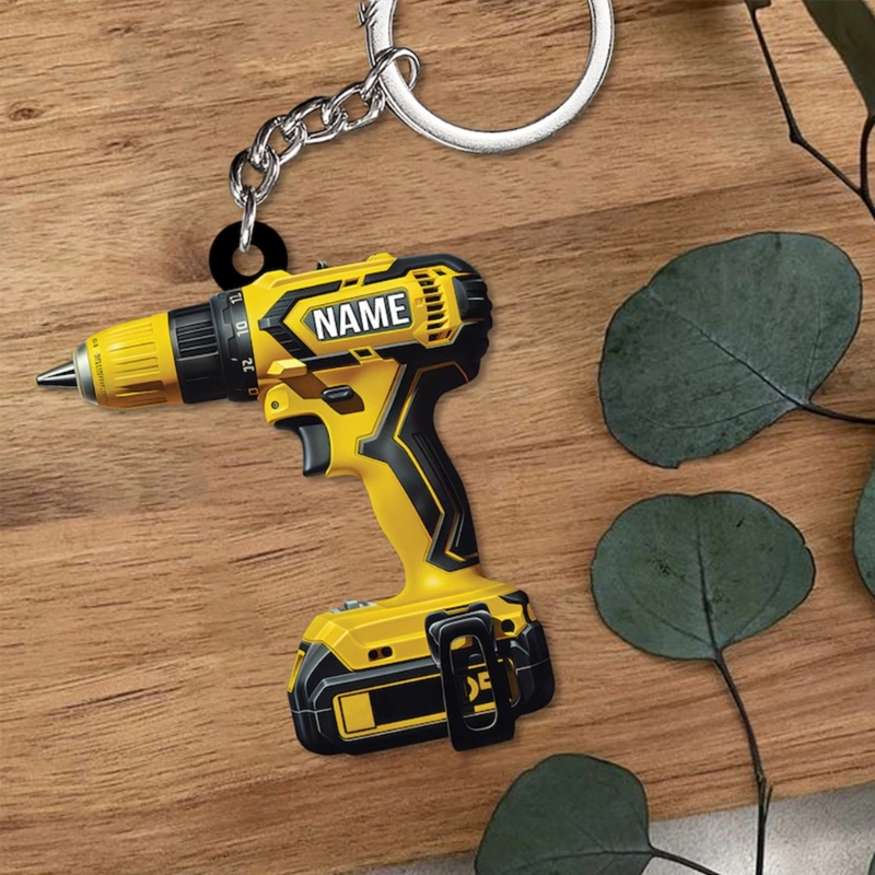 Heavy Equipment Keychain - Chaveiro acrílico resistente e atraente, pingente,