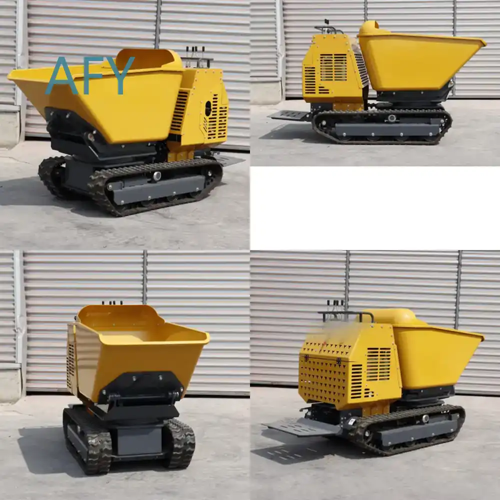 Dump Truck Heavy Equipment - Minicaminhão Basculante de Esteira com Motor