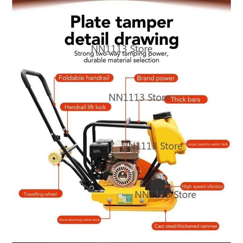 Compactador de violação de pla - Plate Compactor Vibrator avaliação e preço
