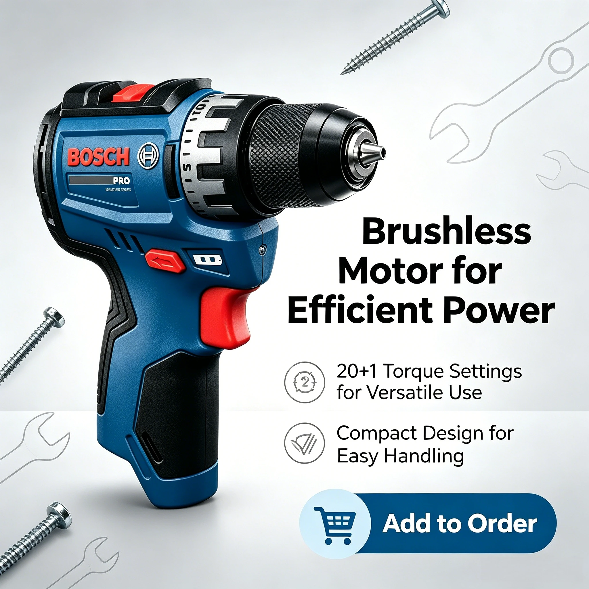 Furadeira Sem Fio Bosch Profes - Tools Heavy Equipment avaliação e preço
