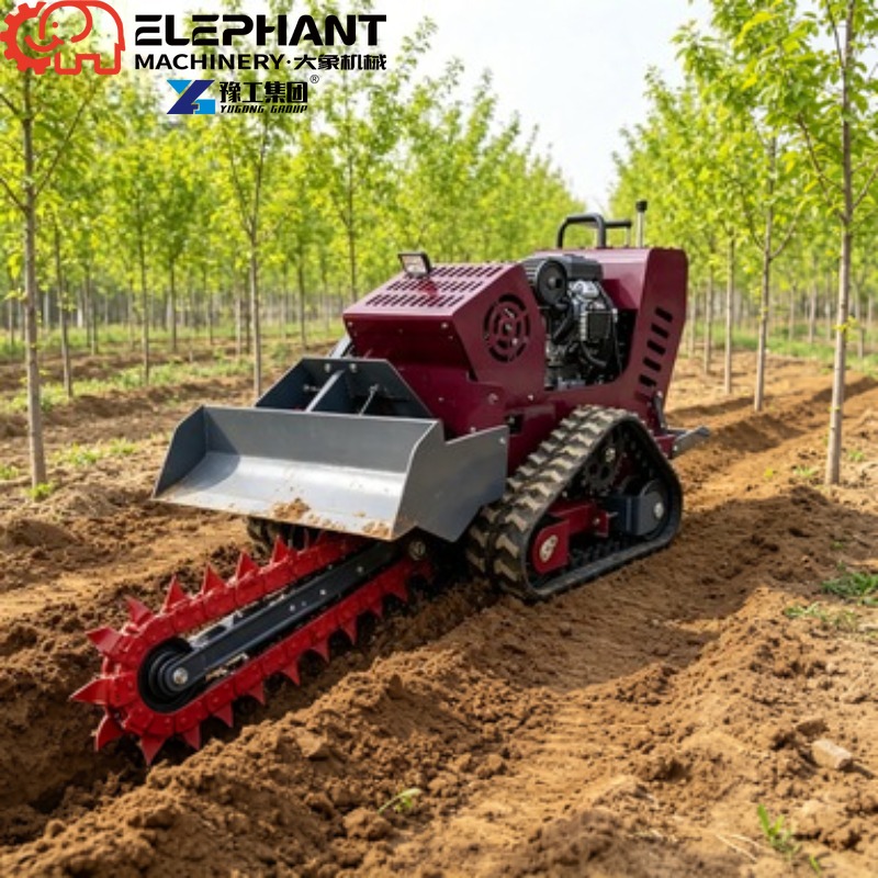 Escavadeira de esteiras, mini  - Trencher Machine Small avaliação e preço