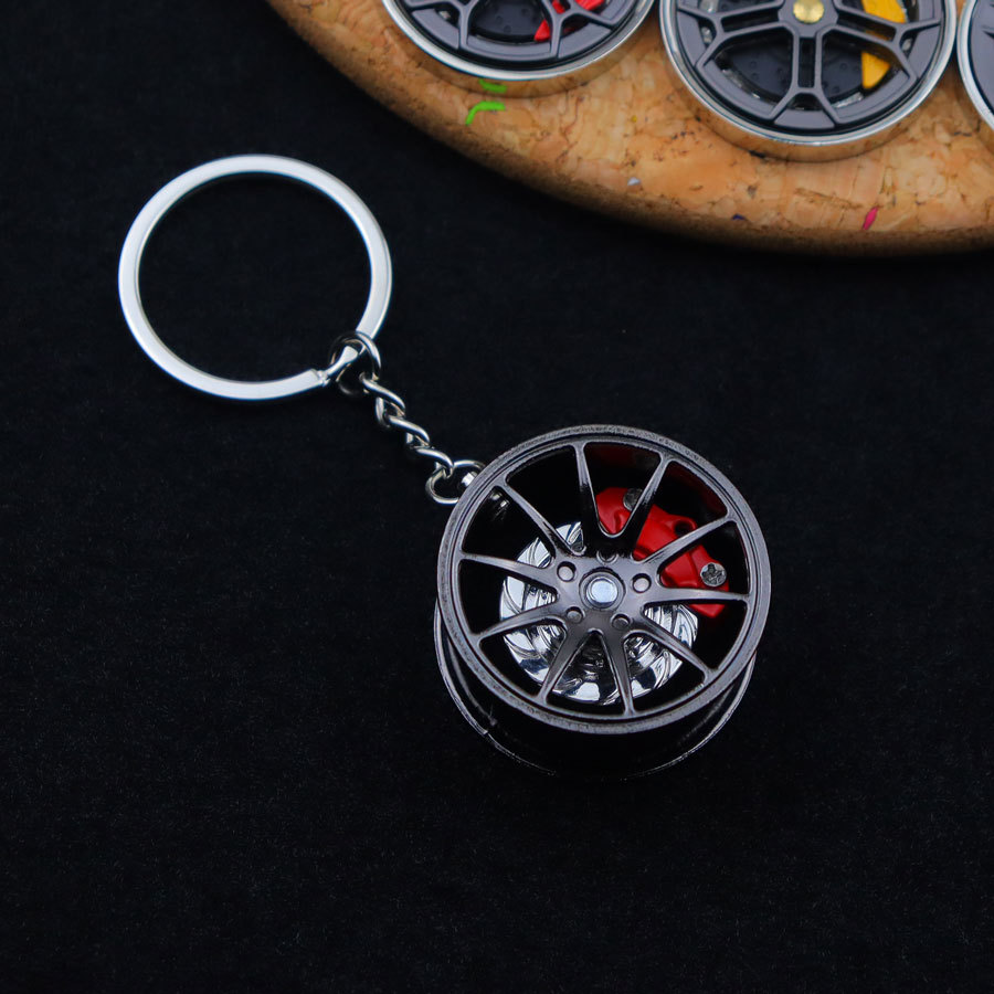 Moda metal roda hub chaveiro f - Heavy Equipment Keychain avaliação e preço