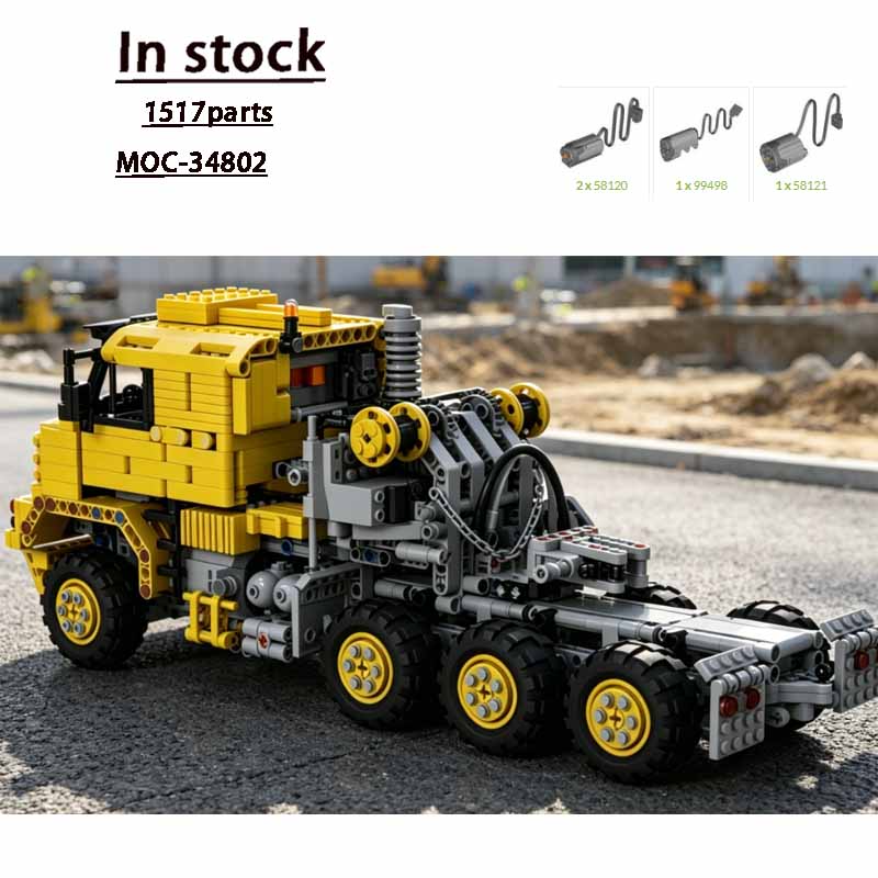 MOC-34802 Caminhão Amarelo M10 - Heavy Equipment Yellow avaliação e preço